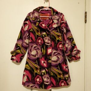 MISSONI for Target velvet floral Coat XL 4T-5T